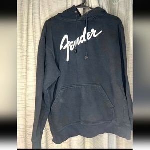 Black Fender Guitars Logo Hoodie, Perfect for your Favorite Rocker!